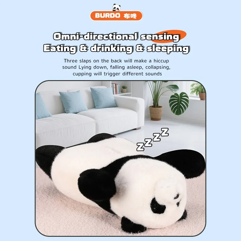 AI Interactive Customizable Plush Panda Toy With OEM/ODM Support For Home Camping Bedroom Living Room